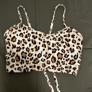 cheetah print bikini top